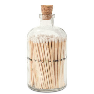 Apothecary Match Jar Large “Poetry”