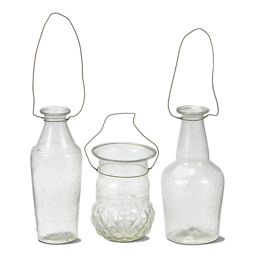 Clarity vase with handle