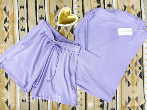 Frosted Plum Cat cozy  shorts