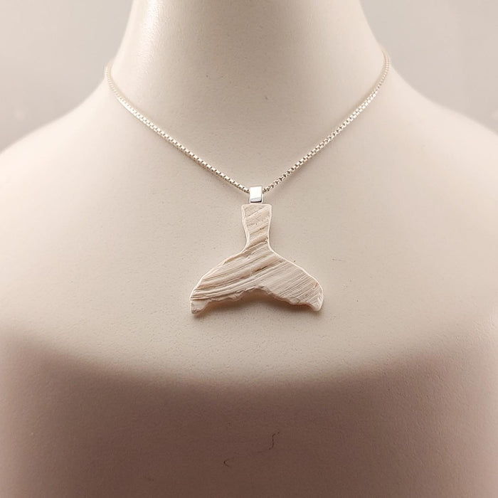 Whale Tail Necklace - Mossy Coast