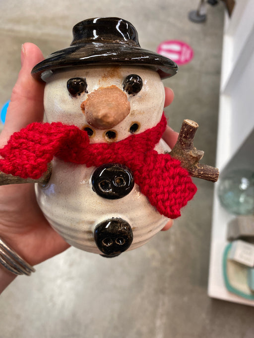 Pottery Snowman