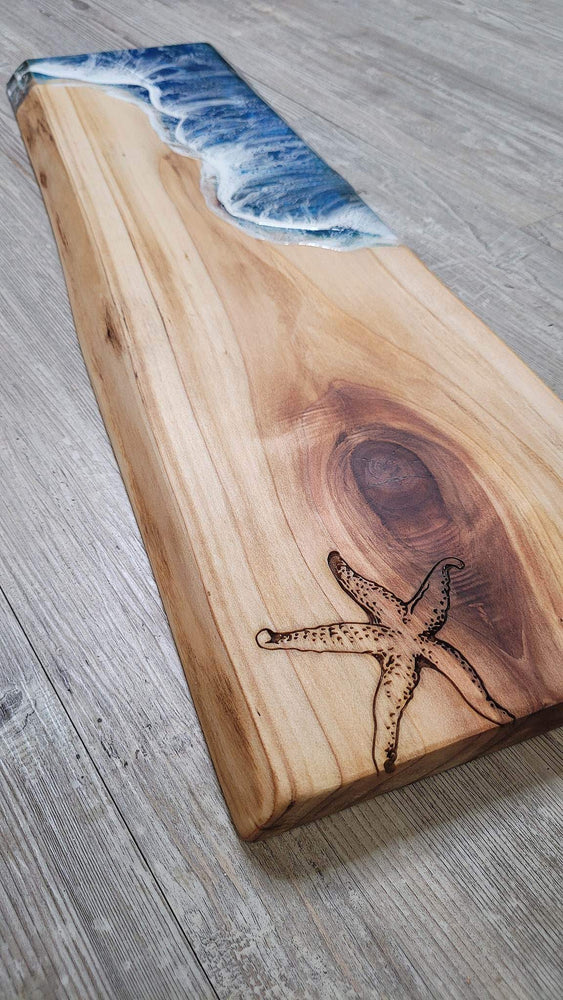 Starfish Spalted Resin 30" Charcuterie board or art