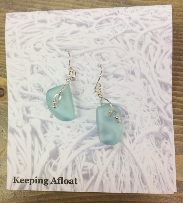 Nugget Kelp Knot Drop Earrings