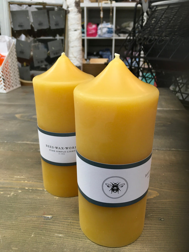 Wide Six inch Pillar Candle