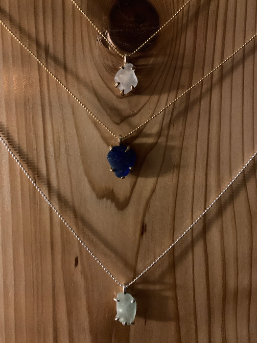 Barkley Sea glass pendant necklace