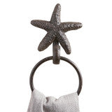 Coastal Cast Iron - Starfish Towel Holder Coastal Cast Iron -  ITEM: BMR032