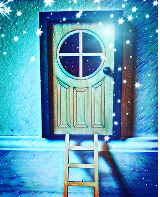 Christmas Nisse Door & Ladder