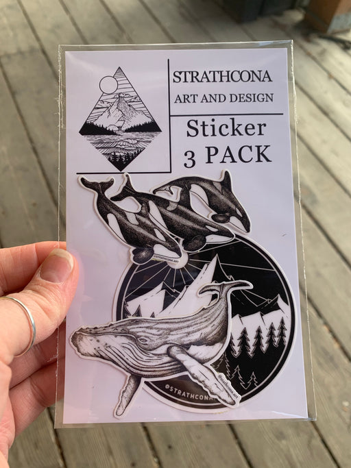Strathcona Art Sticker pack - set of 3