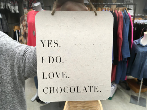 Love Chocolate Sign