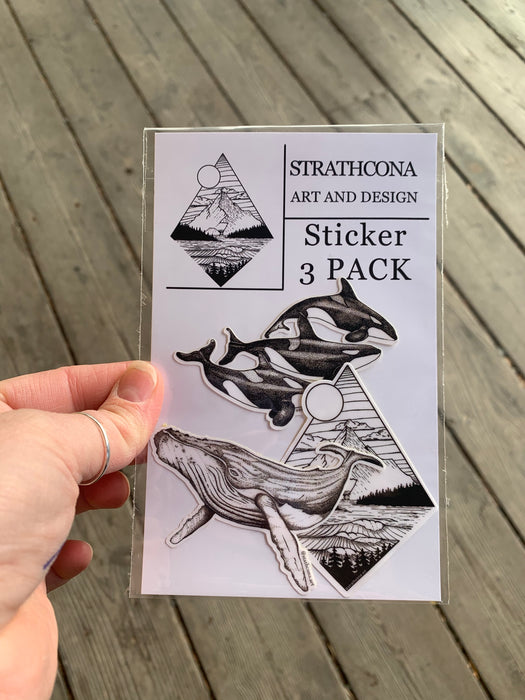 Strathcona Art Sticker pack - set of 3