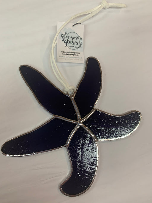 Stained Glass Starfish Ornament