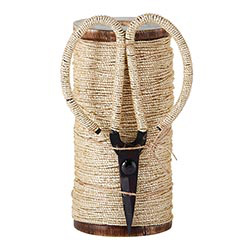 Natural jute and gold twine with scissors