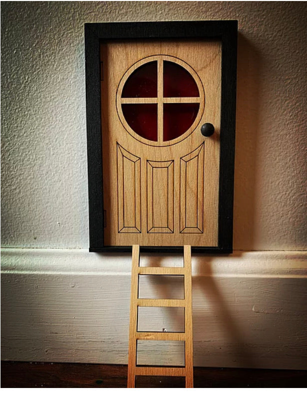 Christmas Nisse Door & Ladder