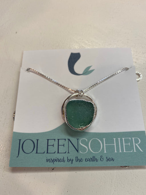 Sea glass Bezel Pendant