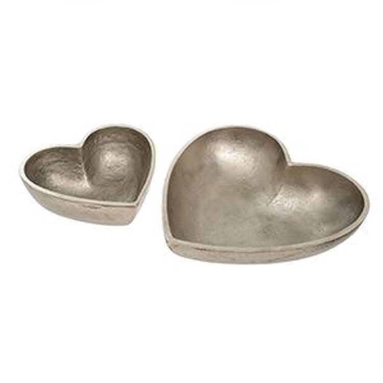 Silver Heart Bowls